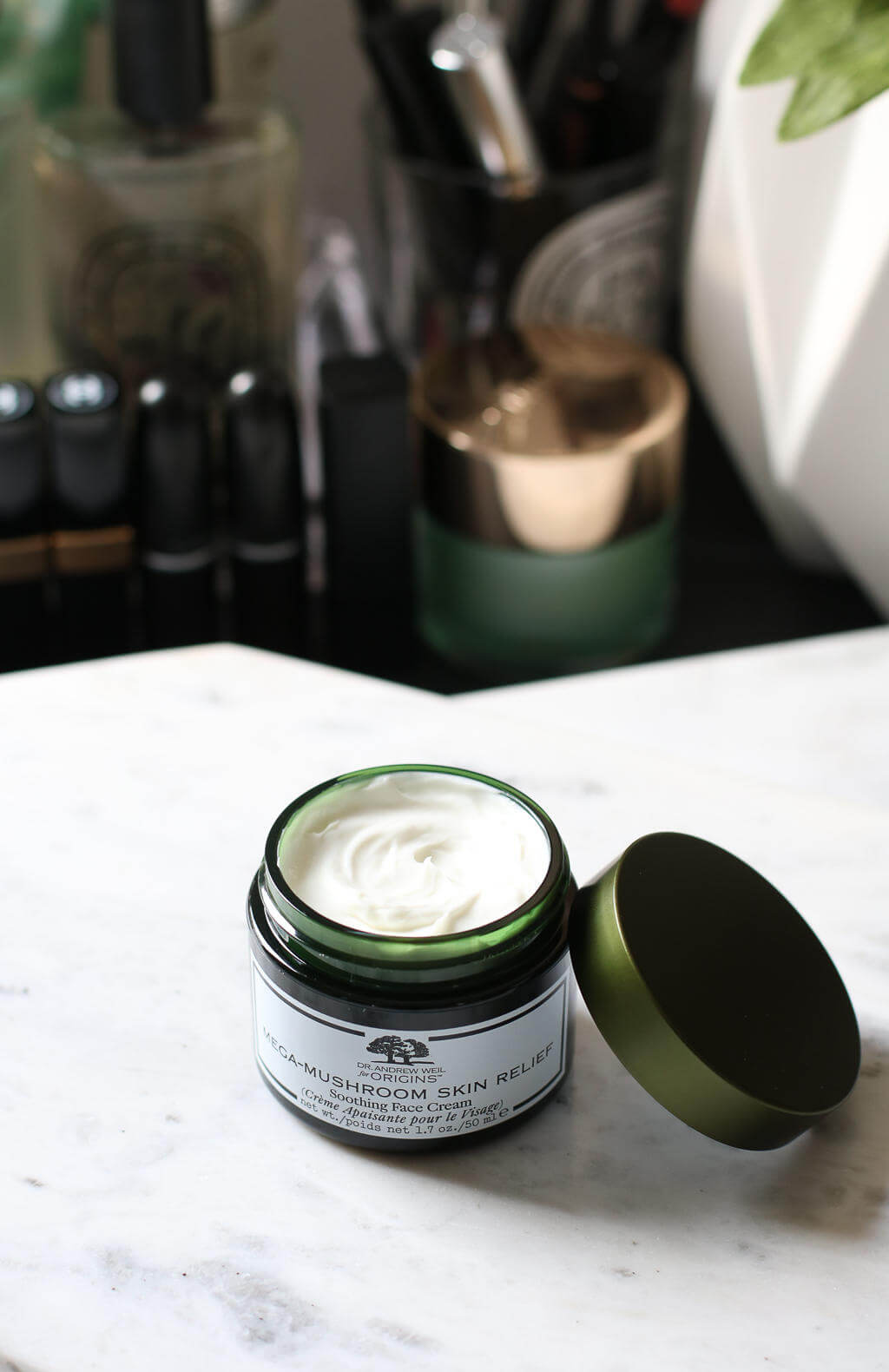 ORIGINS , Dr.Andrew Weil For Origins Mega-Mushroom Skin Relief soothing Face Cream , ครีมเนื้อเข้มข้น , ครีมเห็ดหลินจือ 